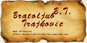 Bratoljub Trajković vizit kartica